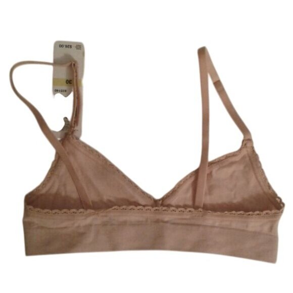 Wacoal Size 30 Bralette Beige Soft Cup Wireless Adjustable Straps Stretch NEW - Picture 3 of 7